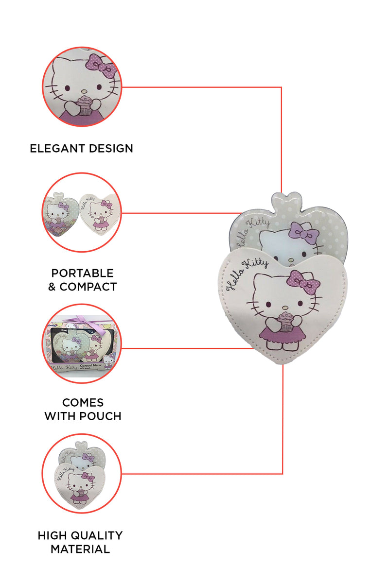 Hello Kitty Vintage Heart Shaped Compact Mirror