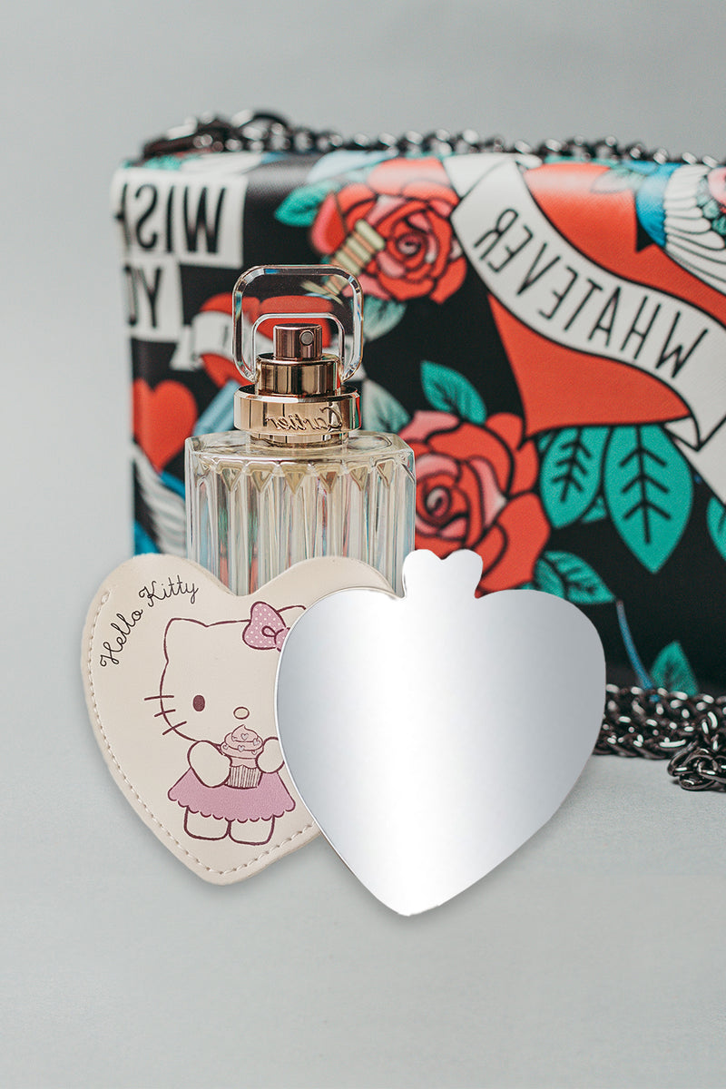 Hello Kitty Vintage Heart Shaped Compact Mirror