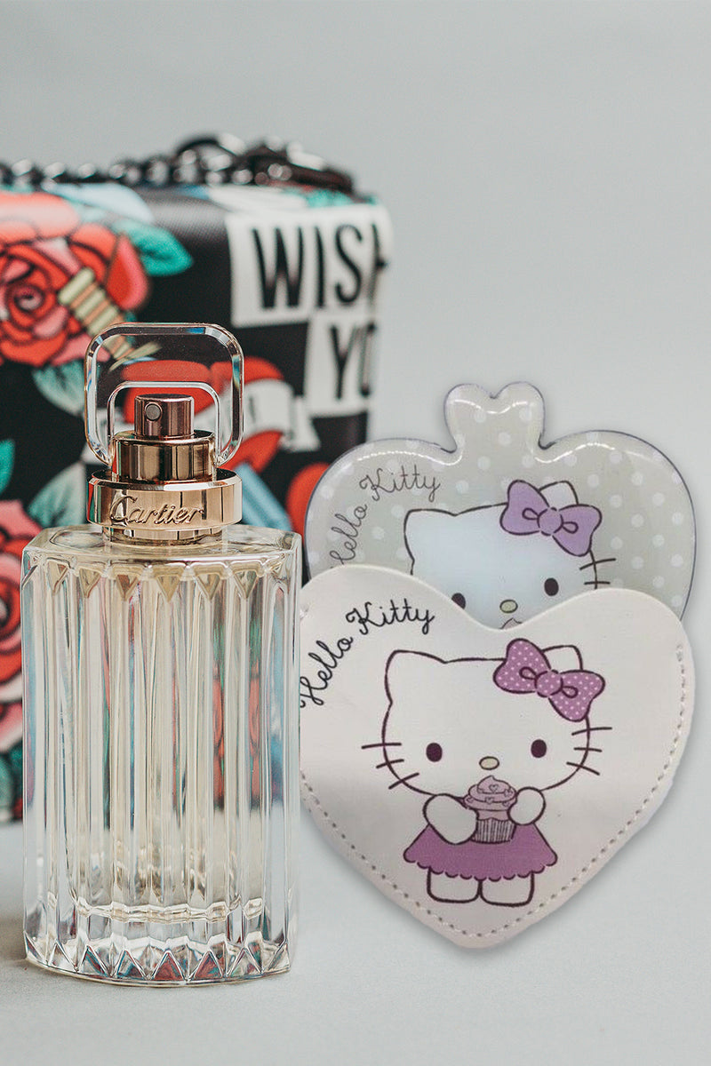 Hello Kitty Vintage Heart Shaped Compact Mirror