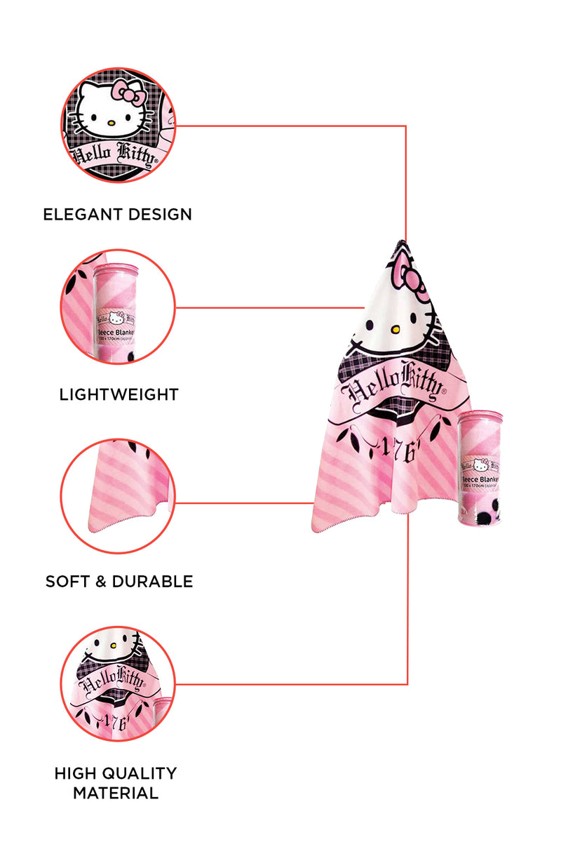 Hello Kitty Prep 1976 Fleece Blanket