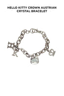 Hello Kitty Crown Austrian Crystal Bracelet