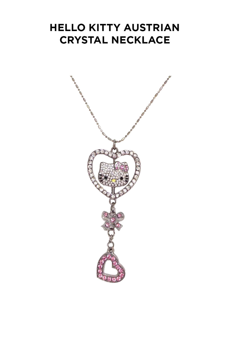 Hello Kitty Austrian Crystal Necklace