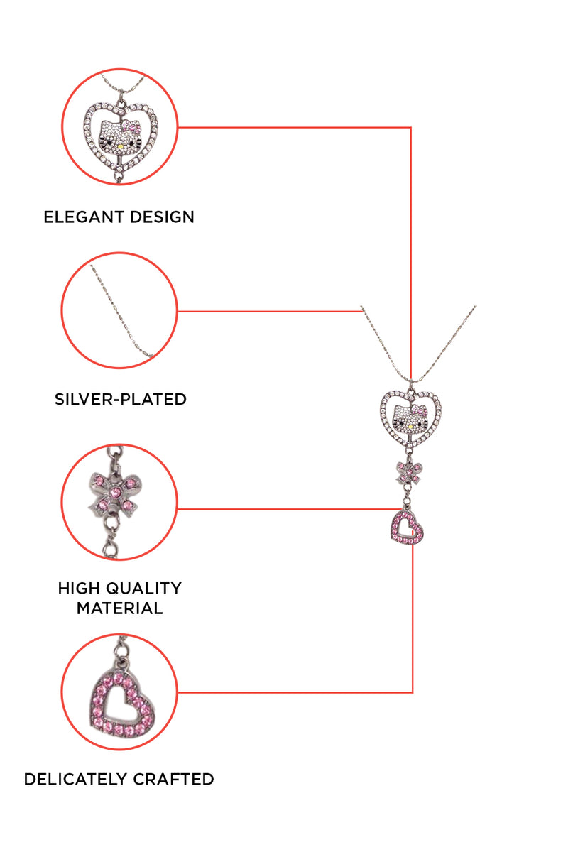 Hello Kitty Austrian Crystal Necklace