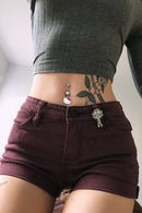 Hello Kitty White enamel belly Bar (Austrian Crystal)