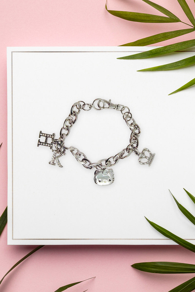 Hello Kitty Crown Austrian Crystal Bracelet