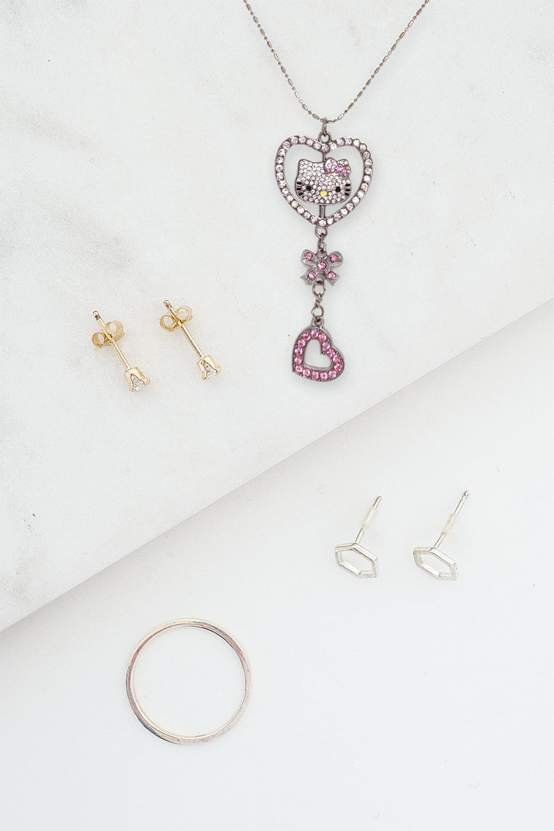 Hello Kitty Austrian Crystal Necklace