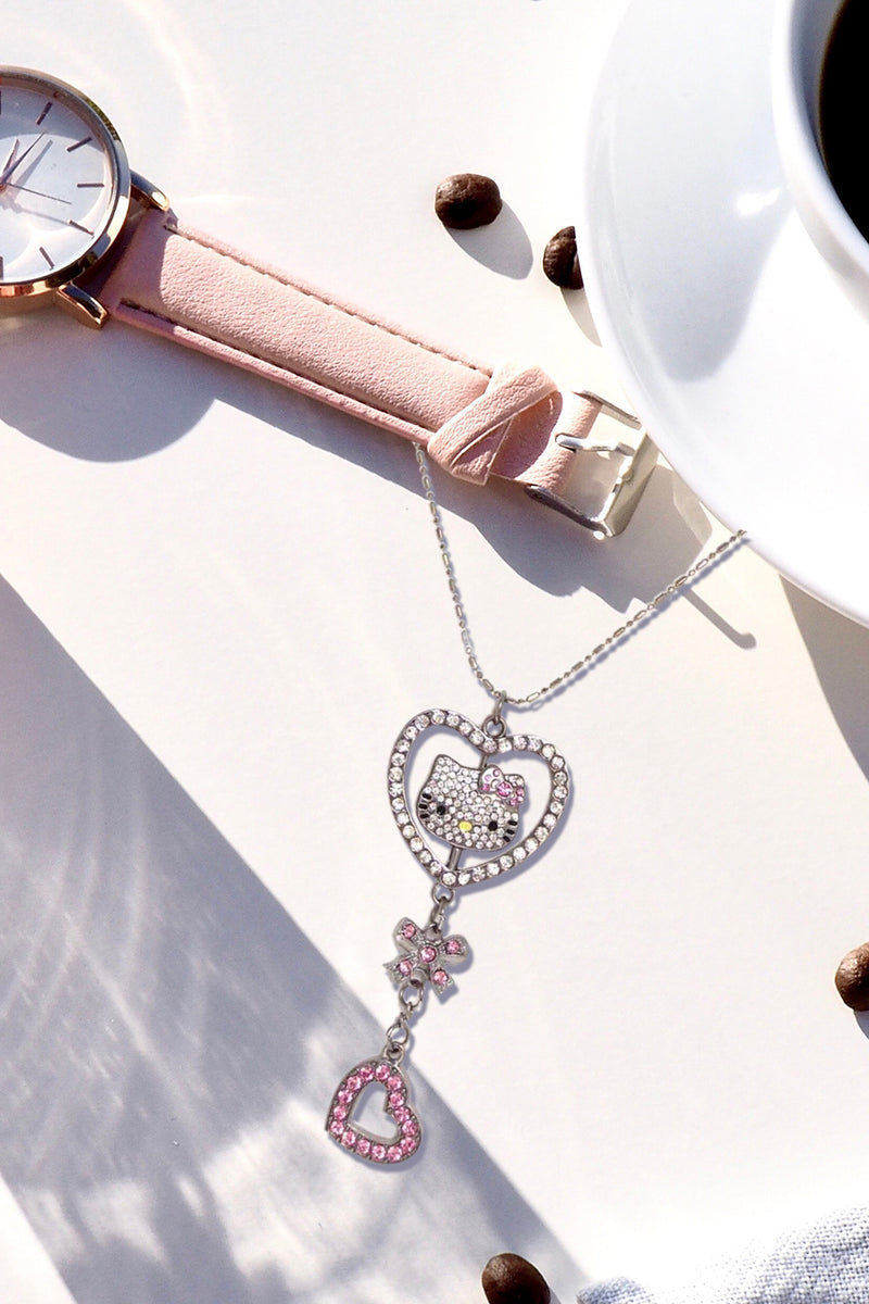 Hello Kitty Austrian Crystal Necklace