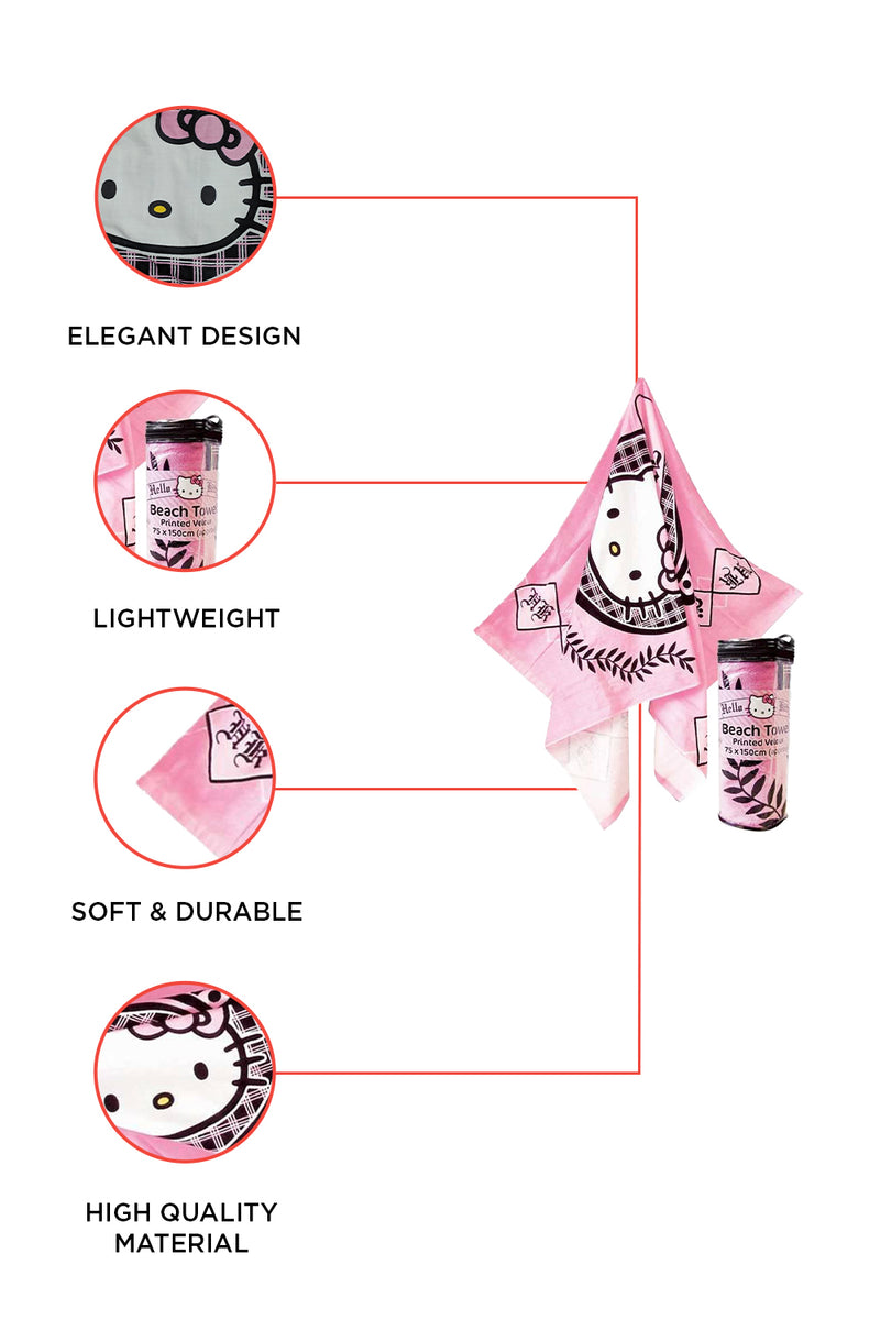 Hello Kitty Prep 1976 Beach Towel