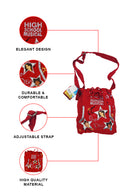 High School Musical Red Drawstring Bag