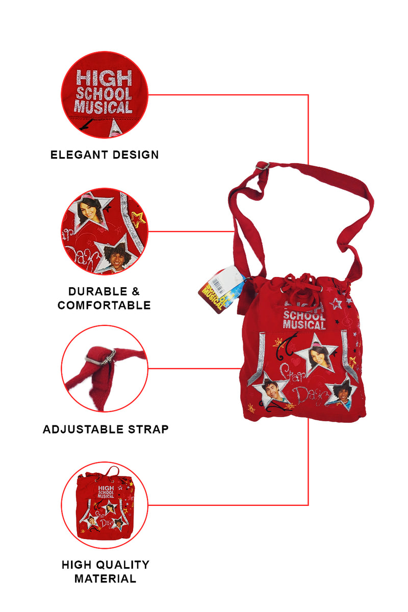 High School Musical Red Drawstring Bag