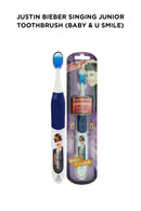 Justin Bieber Singing Junior Toothbrush (Baby & U Smile) BLUE
