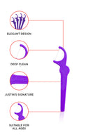 Brush Buddies Justin Bieber Flossers Pack of 36