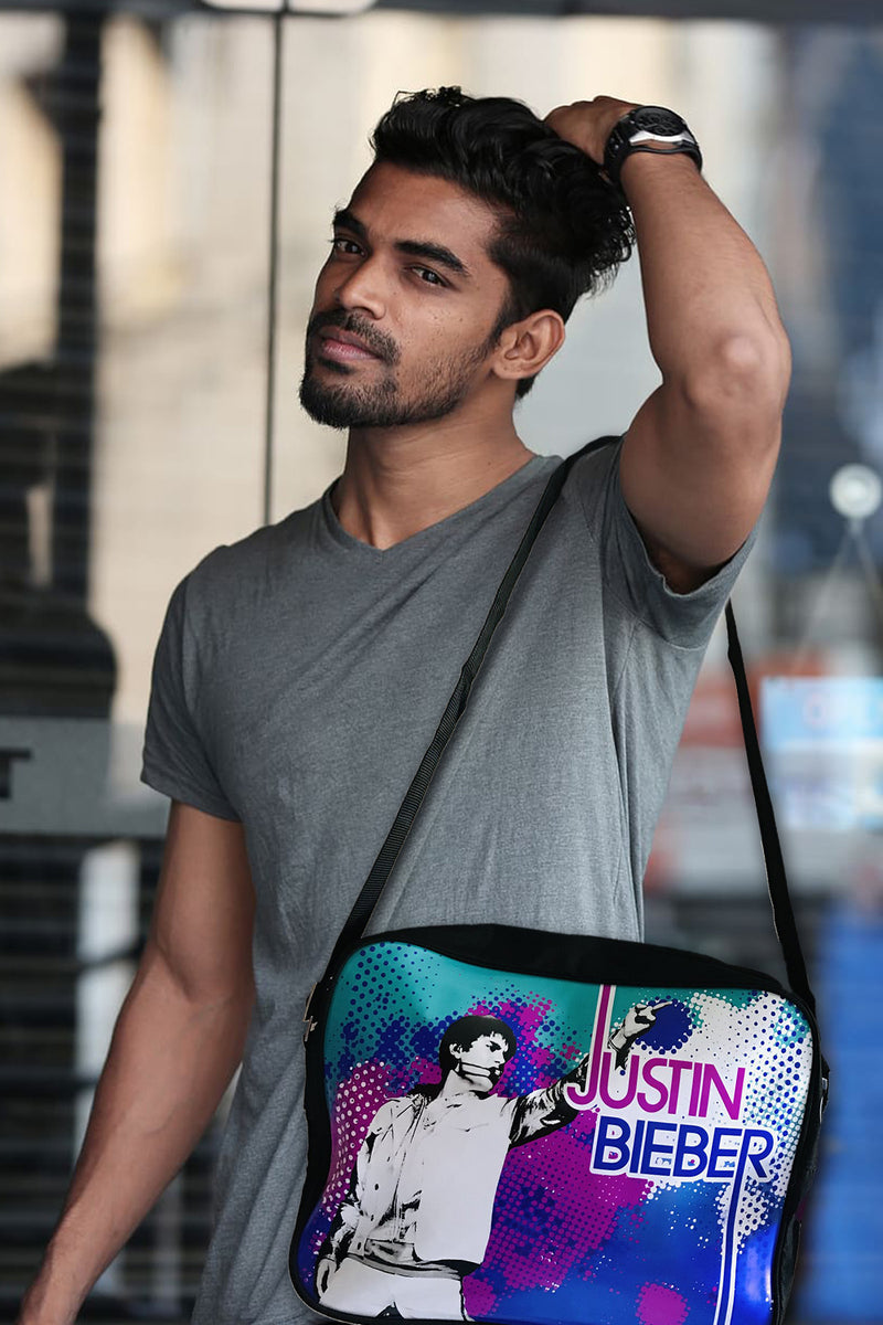Justin Bieber Ionised Messenger Bag