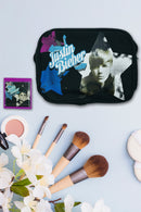 Justin Bieber Cosmetic Case Black With Zip And Compact Mirror Girls/Boys Gift Set