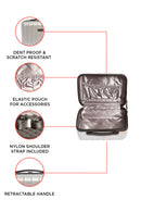 Mezzi Silver Lightweight, Portable,  Protective & Durable POLYCARBONATE Holdall, Dent and Scratch Proof Abs Plastic Multipurpose