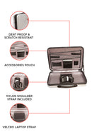 Mezzi Laptop Brief Carry Case