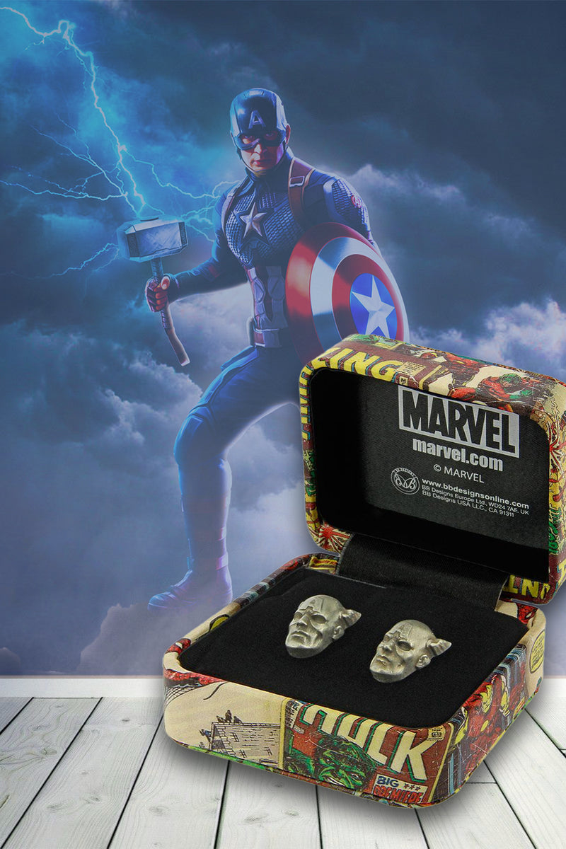 Marvel Comics Men’s Super Hero Captain America 3D Cufflinks