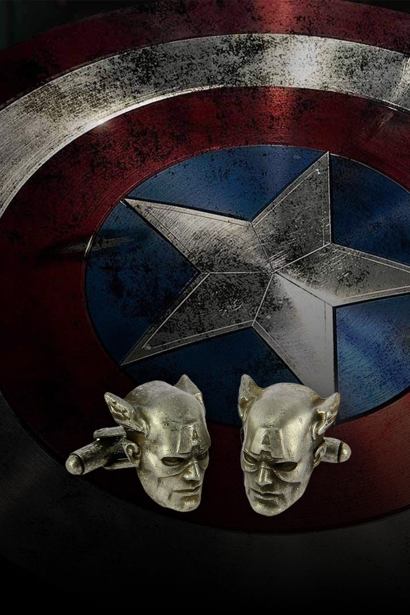 Marvel Comics Men’s Super Hero Captain America 3D Cufflinks