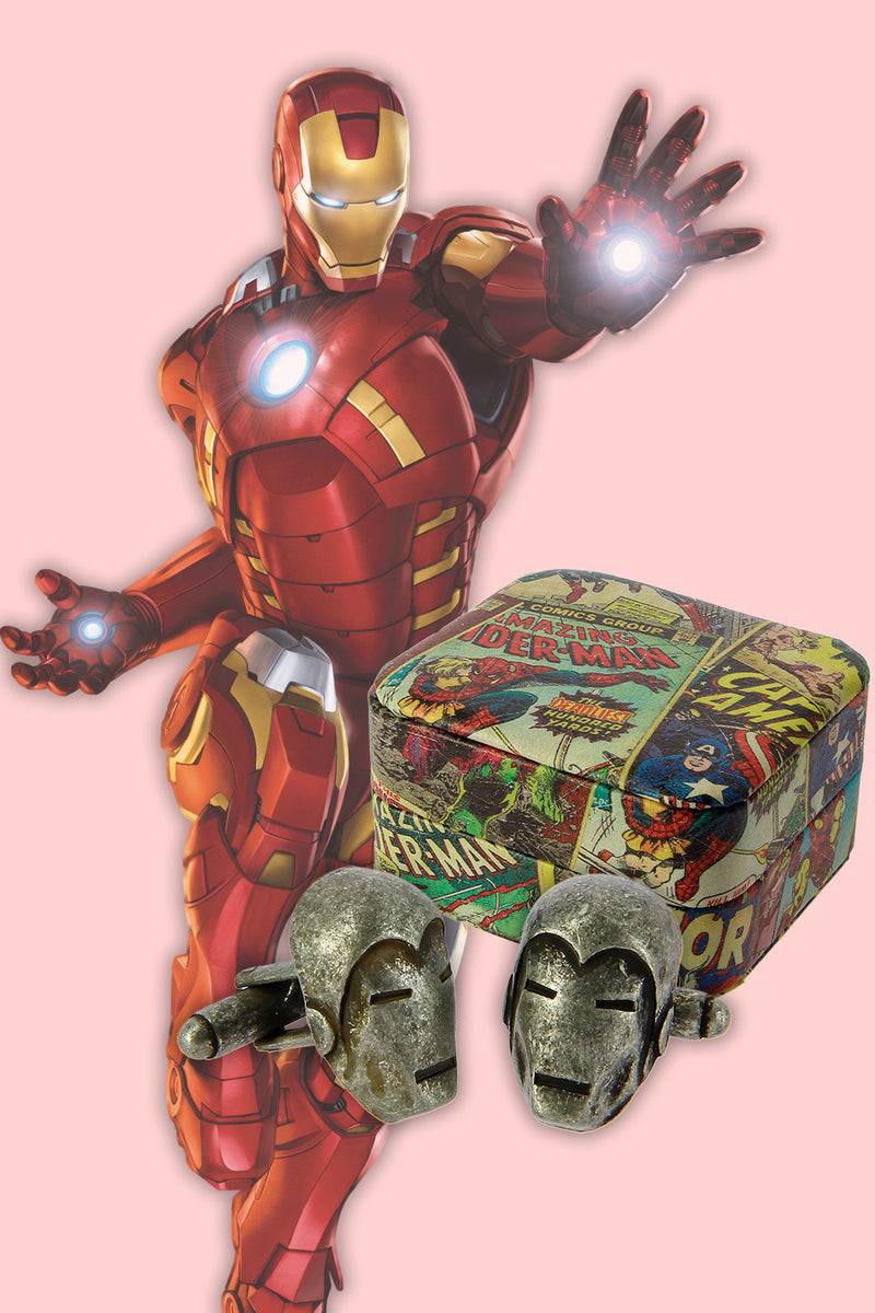Marvel Comics Men’s Super Hero Iron Man 3D Cufflinks