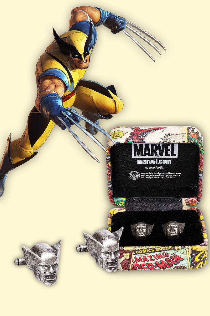 Marvel Comics Men’s Super Hero Wolverine 3D Cufflinks with gift box