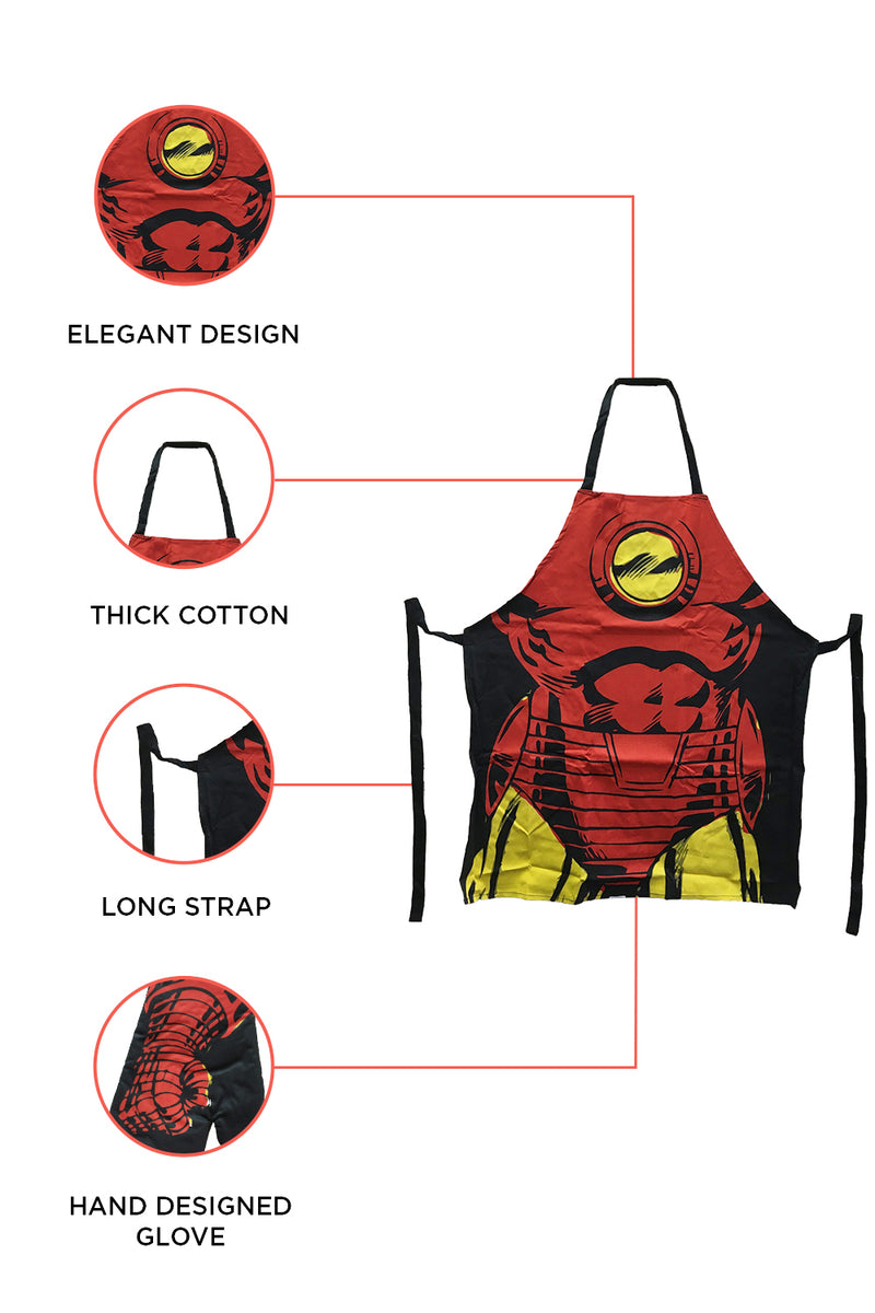 Marvel Iron Man Apron & Glove Set