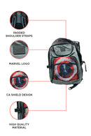 Marvel Civil War Captain America Shield Student Backpack