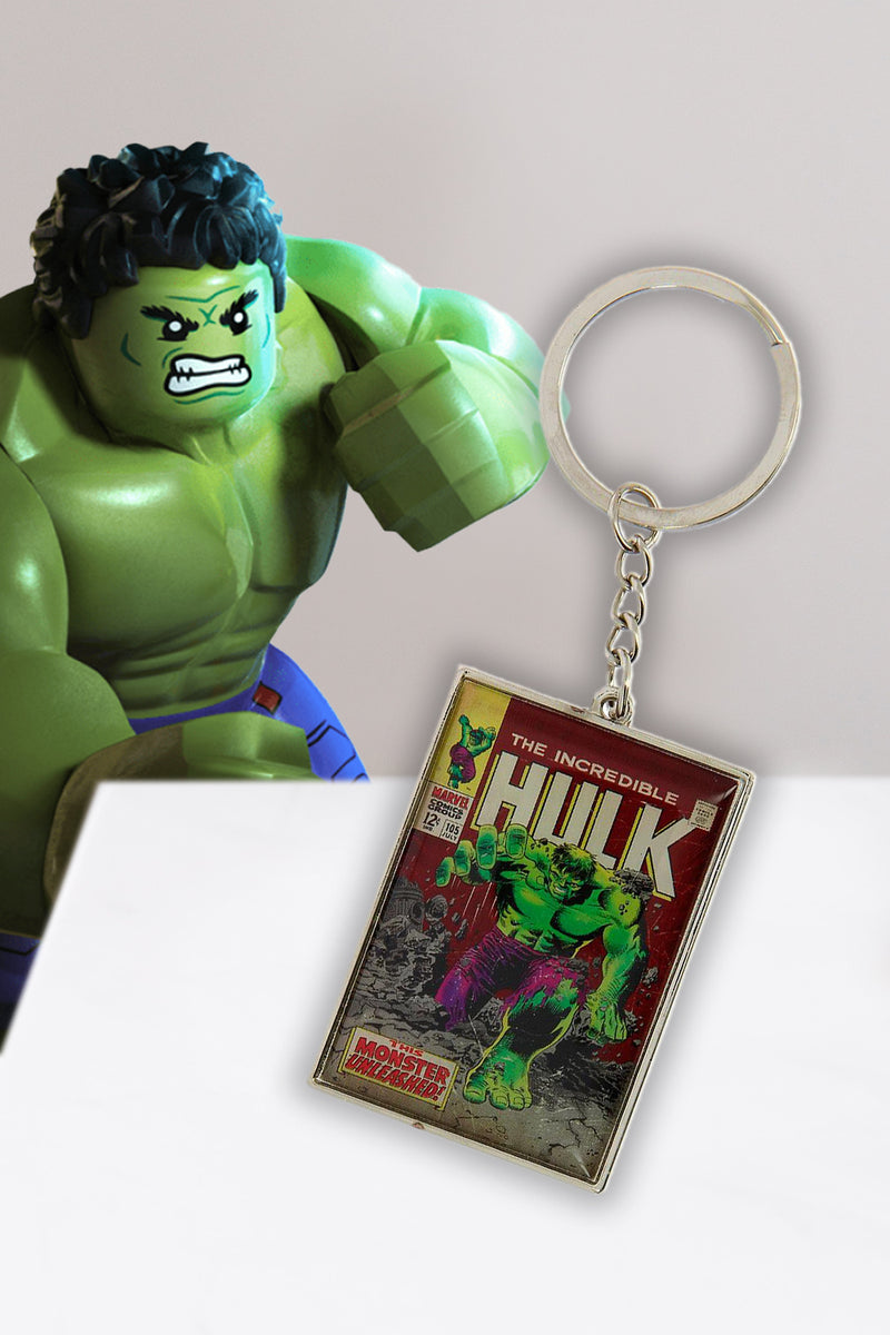 Marvel Comic Close Up Hulk Metal Key Ring