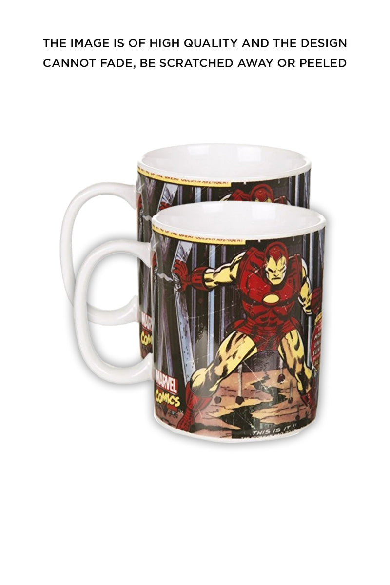 Marvel Comic Close Up Iron Man Ceramic Mug