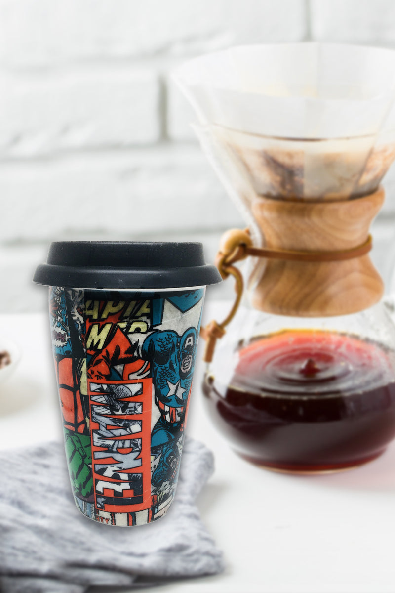 Marvel Comic Ceramic Travel Mug