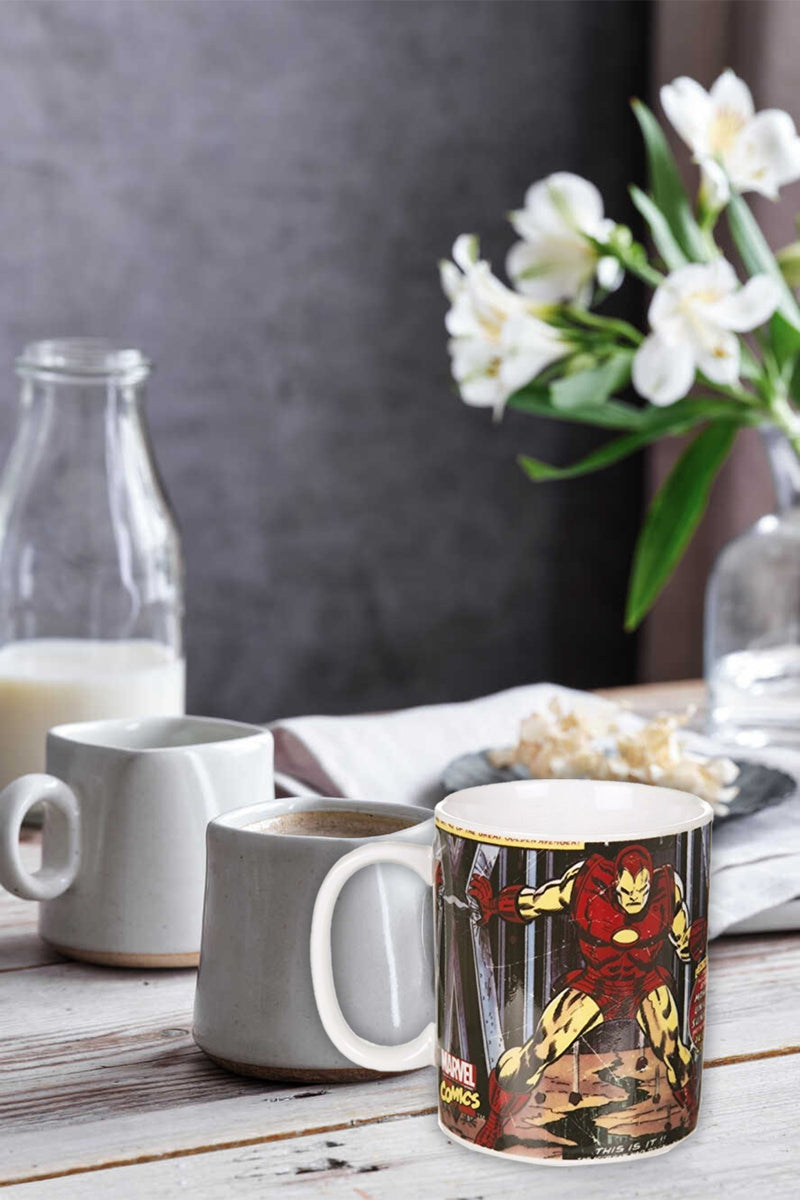 Marvel Comic Close Up Iron Man Ceramic Mug