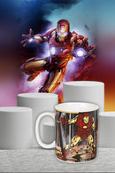 Marvel Comic Close Up Iron Man Ceramic Mug