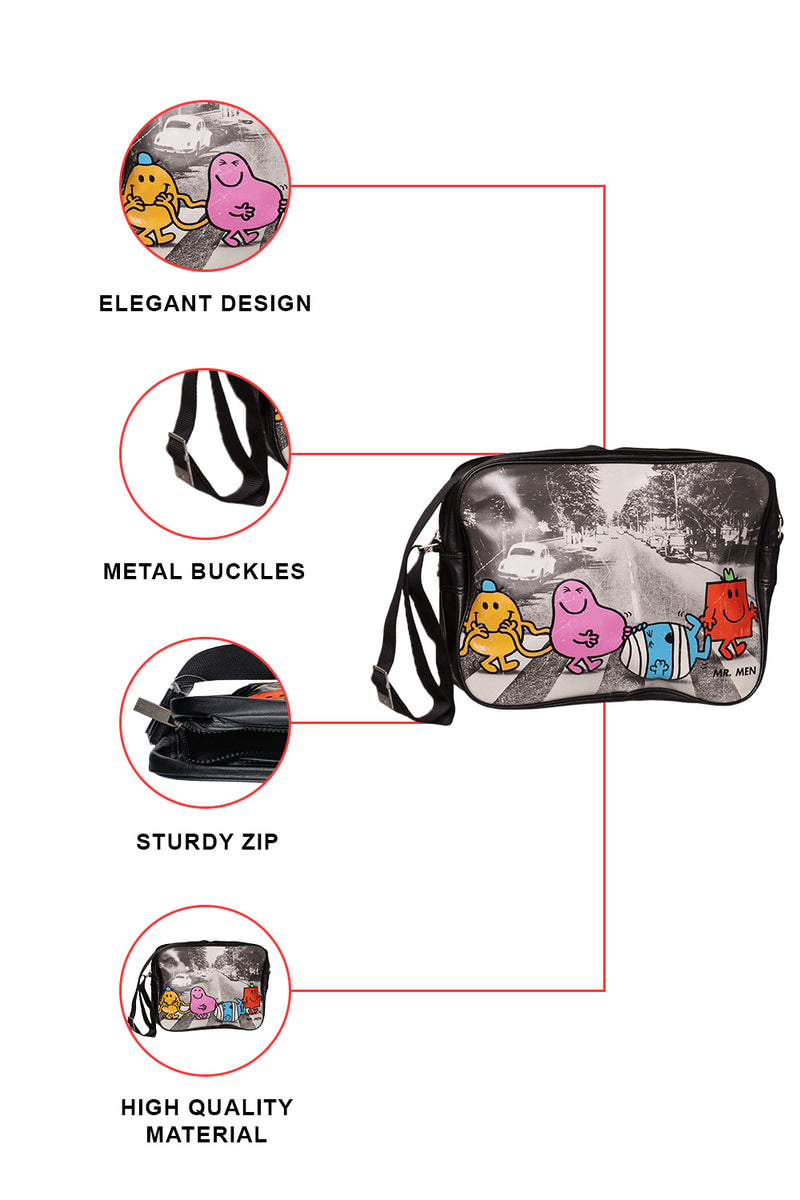 Mr. Men Vintage messenger Bag/Abbey Road Messenger Bag