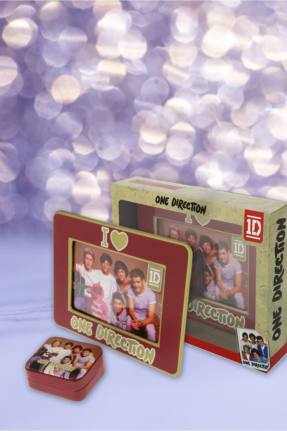 One Direction Photo frame and small Jewelry Box with Gift Pack ...