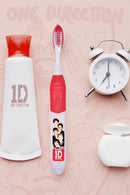 Brushbuddies One Direction Singing Tooth Brush  (What makes you beautiful & One Thing) It’s available in white and red color perfect for both boys and girls.  Soft DupontTM bristles and an ergonomic design help clean plaque in hard to reach places. Exclusively Available at Reliance Gifts www.reliancegifts.co.uk
