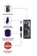 Justin Bieber Singing Tooth Brush  features the hits "Somebody to Love" and "Love me" by Justin Bieber. Soft DupontTM bristles and an ergonomic design help clean plaque in hard to reach places. 2 buttons = 2 songs; one for brushing in the morning,one for night. Each song plays for the dentist-recommended two minutes.