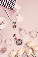 Betty Boop Cool Breeze Charm with Austrian Crystals Necklace 42 cm