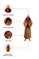 Star Wars Classic Jedi Bath Robe, Brown, Medium