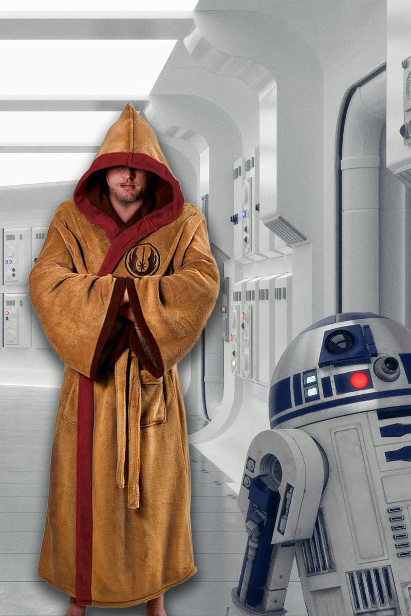 Star Wars Classic Jedi Bath Robe, Brown, Medium