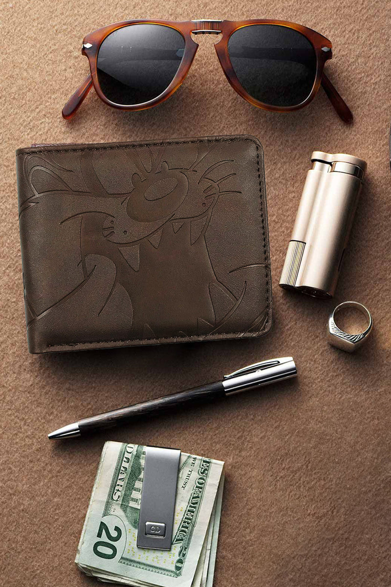 Buckle-Down Men's Looney Tunes Space Jam 2 Bifold Wallet - Vegan Leather, 5 Card Slots, ID Window, 4x3.5 Inches