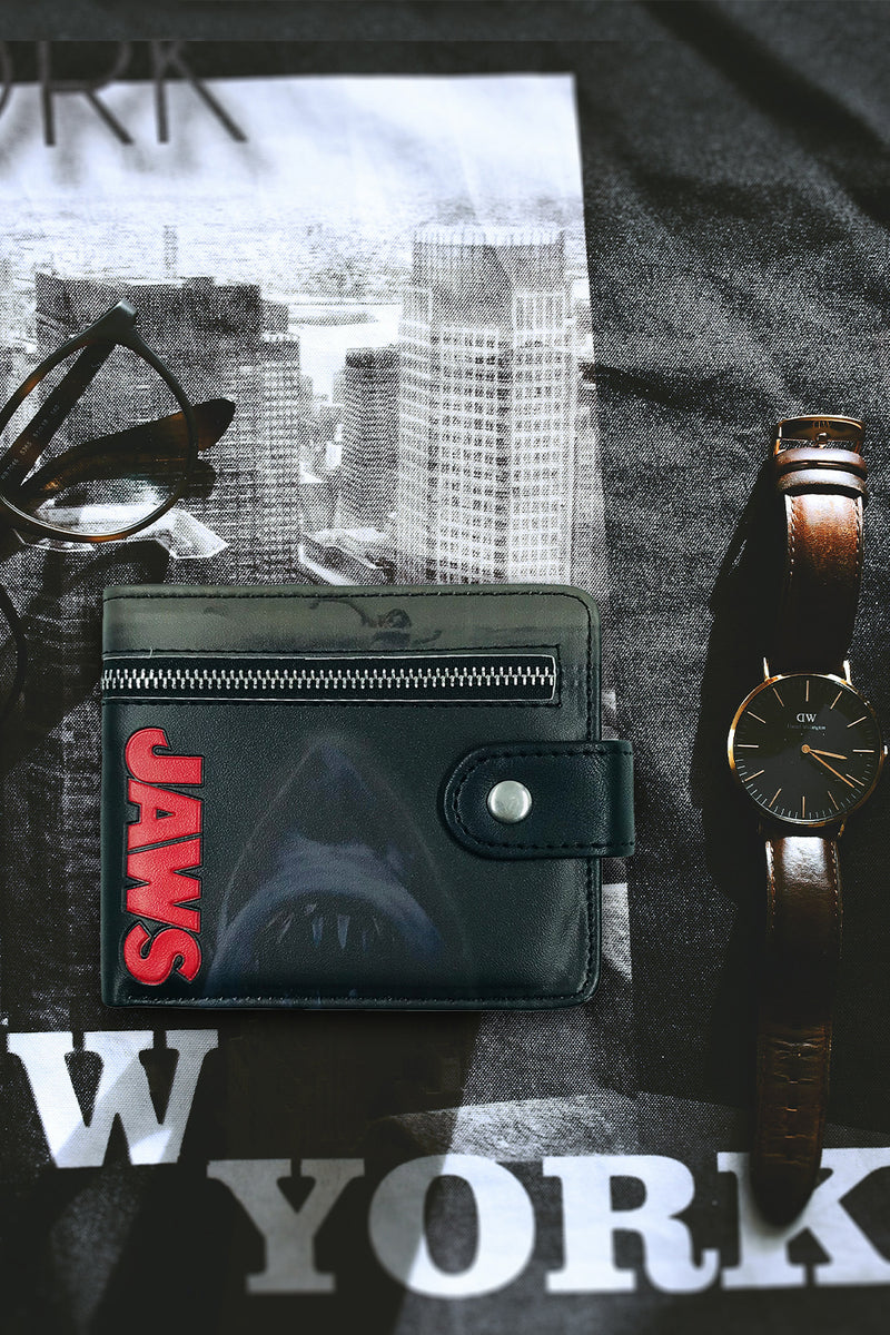 Jaws Shark Attack Zip Detail Wallet