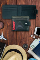 Jaws Shark Attack Zip Detail Wallet