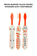 Brush Buddies Talkin Wanda Whiskers (Cat) Toothbrush - Red