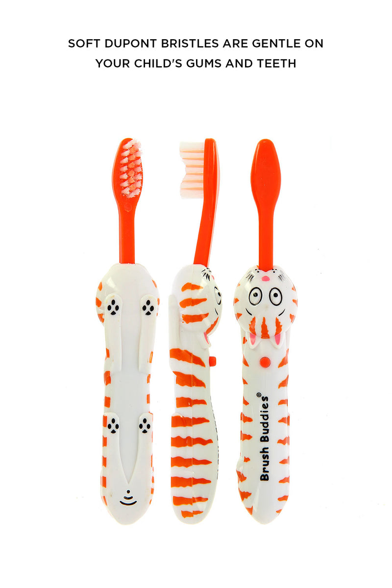 Brush Buddies Talkin Wanda Whiskers (Cat) Toothbrush - Red