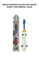 Brush Buddies Talkin Moo Reece (Cow)Toothbrush -Blue