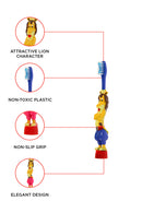 Brush Buddies Stand-in Leo (Lion) Toothbrush- Blue