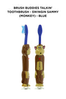 Brush Buddies Talkin' Toothbrush - Swingin Sammy (Monkey) -Blue