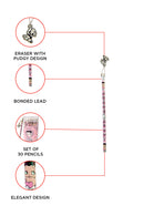 Betty Boop Pink Pencil with Eraser Set of 30