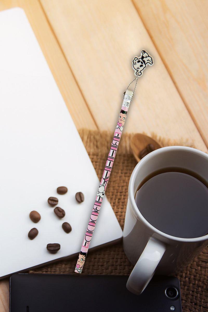 Betty Boop Pink Pencil with Eraser Set of 30