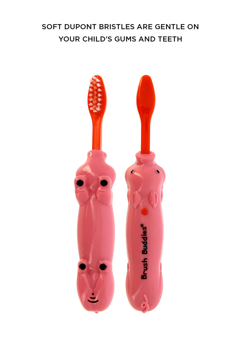 Brush Buddies Talkin Priscilla Piggles (Pig)Toothbrush- Orange